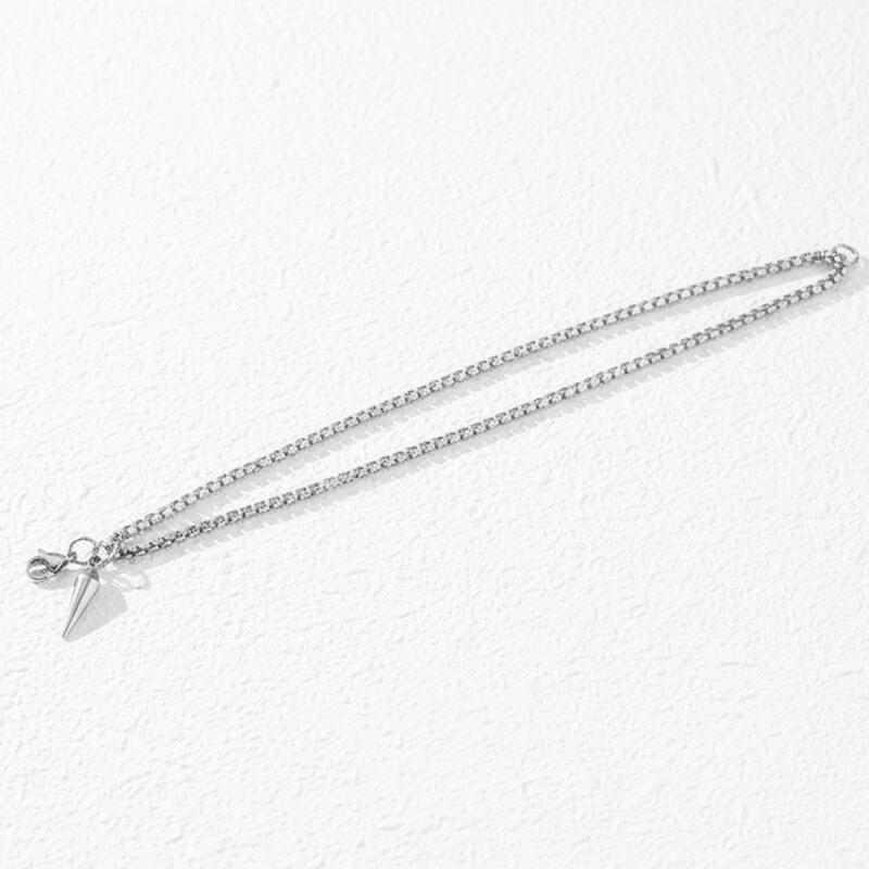 Punk Stainless Steel Rivet Pendant Bracelets for Men Boys Hiphop Classic Waterproof Bracelets Daily Commute Jewelry Accessories