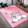 Diddl Flannel Printed Carpet, Home Sofa Decoration for Living Room & Bedroom, Non‑Slip Play Flannel Floor Mat for Game Room