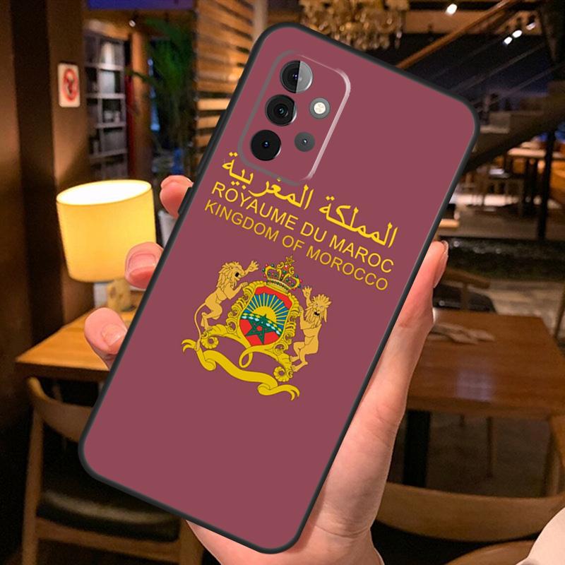 Morocco Flag Coat Of Arms Symbol Case For Samsung Galaxy A26 A16 A06 A55 A35 A15 A32 A12 A22 A52 A54 A34 A14 A56 A36 A13 A53
