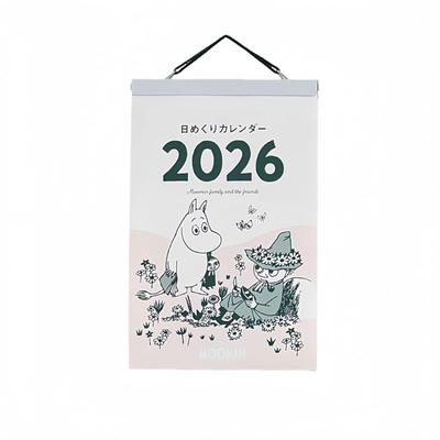 [2026 - Japan Exclusive] Moomin Comic Daily Calendar, Wall-Mounted, 365 Days, Postcard Size, Flip-Over, Study Schedule Management, Student Exam