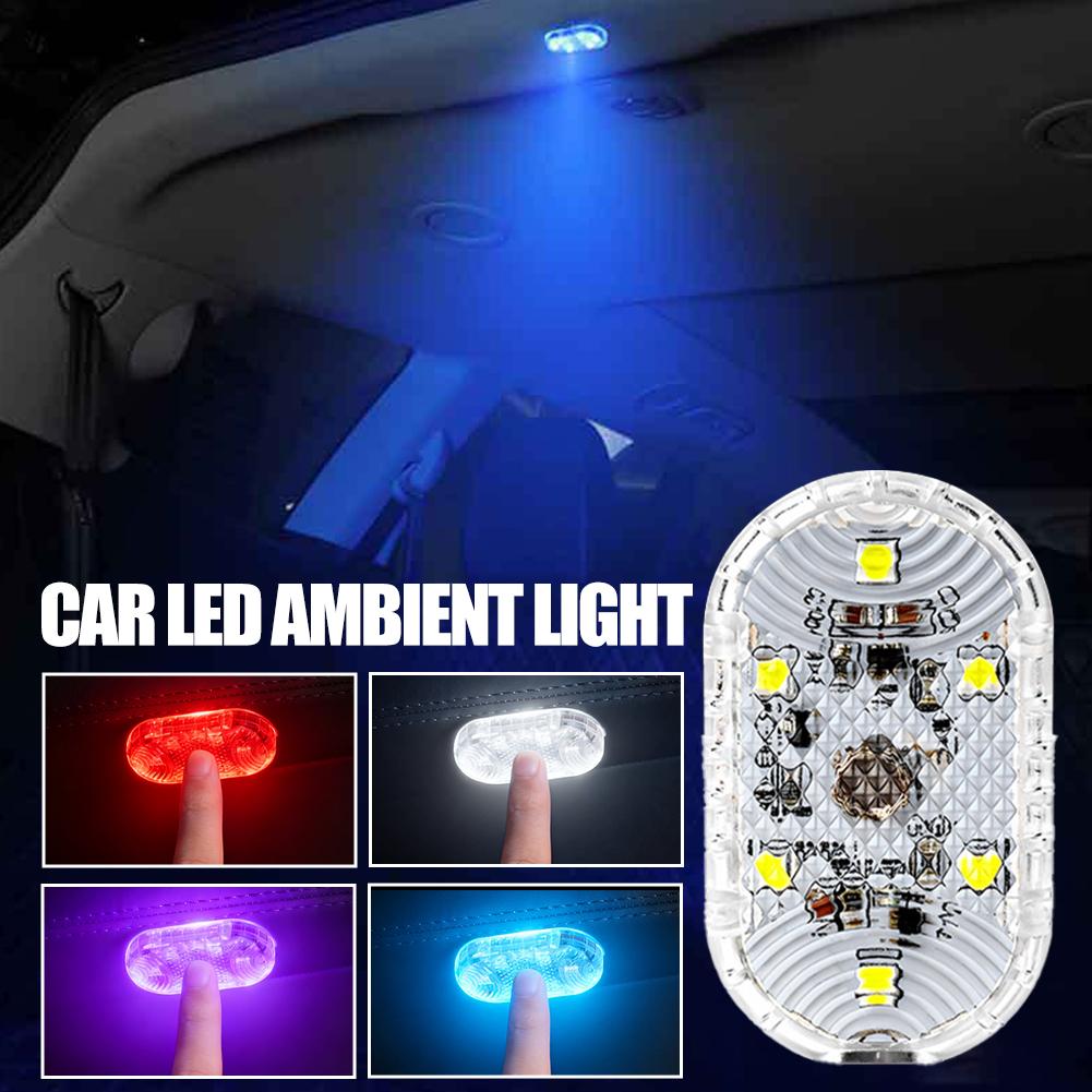 Car  Touch Sensor LED Ambient Light LED Lamp Car Ceiling Lamp Reading Light Auto Night Reading Light Interior Lights