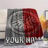 1 Stück Personalisierte Eintracht Frankfurt Muster Flanell Decke Geeignet für Alle Jahreszeiten für Heimdekoration Wärme und Komfort Geschenke Feiertagsgeschenk