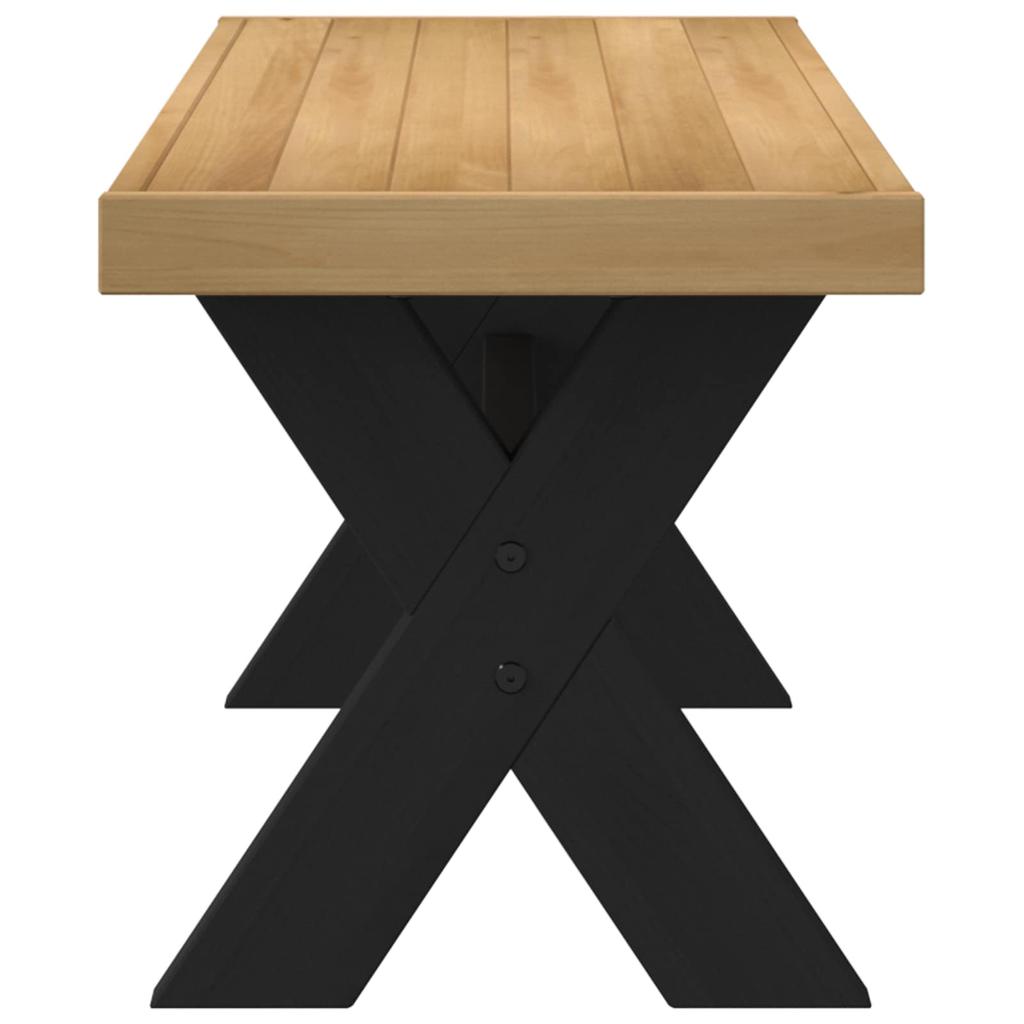 Dining Bench NOAIN 120 x 41 x 45 cm Solid Pine Wood Natural