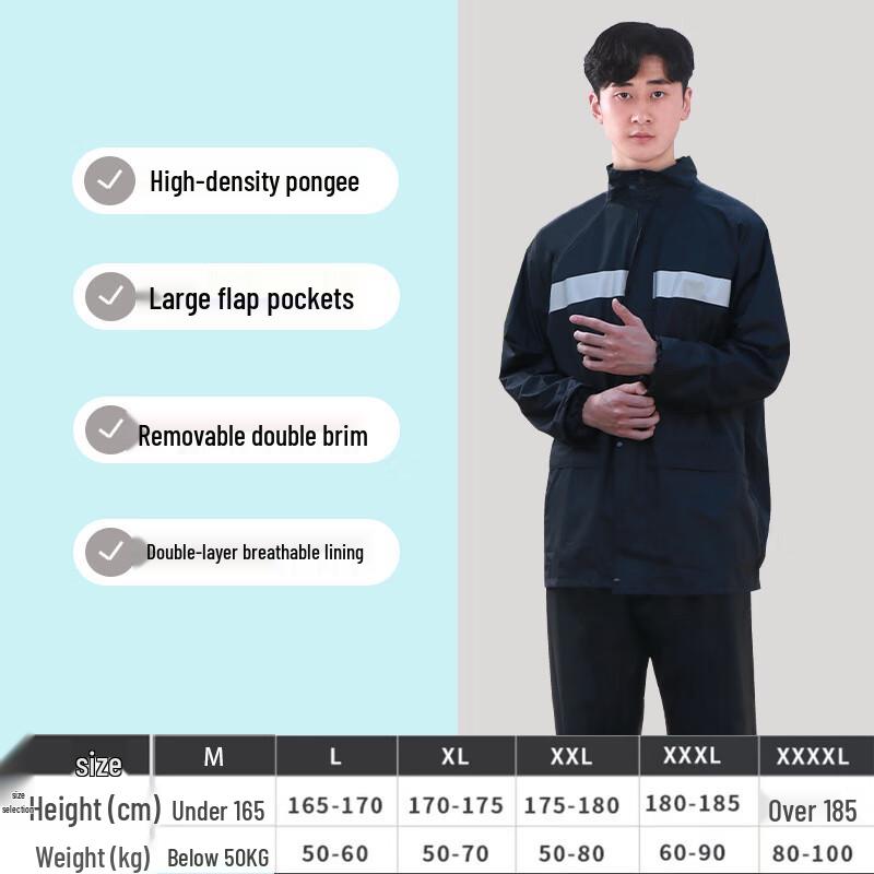 Reflective Split Rain Suit