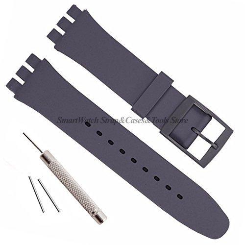 12mm 16mm 17mm 19mm 20mm Miękka Silikonowa Bransoleta do Zegarka Swatch Kolorowy Przezroczysty Pasek do Zegarka Wymiana z Narzędziem