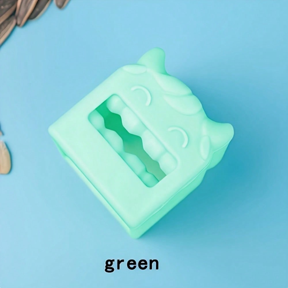 1pc, Manual Peeler For Melon Seeds, Cartoon Calf Design Manual Melon Seed Peeler, Household Melon Seed Peeler, Kitchen Tools, Home Goods зелёный