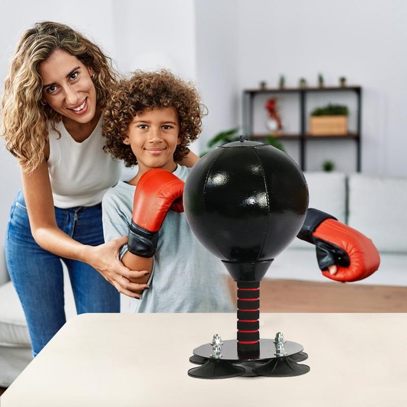 Desktop Punching Bag with 4 Suction Cup Desk Boxing Punch Ball Heavy Duty Stress Relief Boxing Practice for Kids and Adults