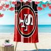 Telo da Spiaggia Stampa San Francisco 49ers, Grande Morbido Asciugatura Rapida per Spiaggia Campeggio Nuoto