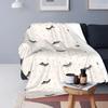 Eyelash Blanket Eyes Pattern Design Plush Throw Blanket, Modern Simple Lovely Flannel Fleece Blanket for Sofa Couch Room Decor