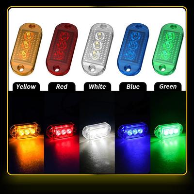 3 diody LED 12V/24V Światła obrysowe i sygnalizacyjne do ciężarówki, pickupa - tył i bok