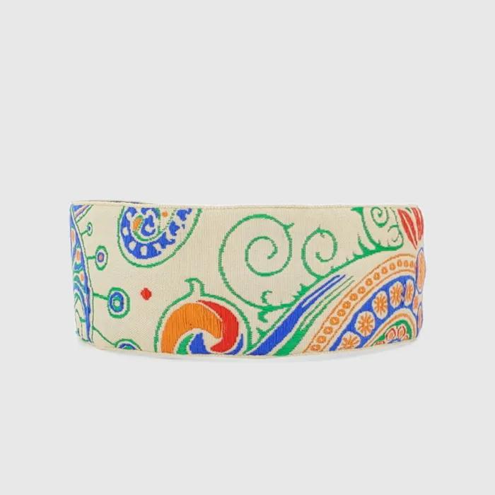 LALA Imported Ethnic Hairband P-IVORY/JAC