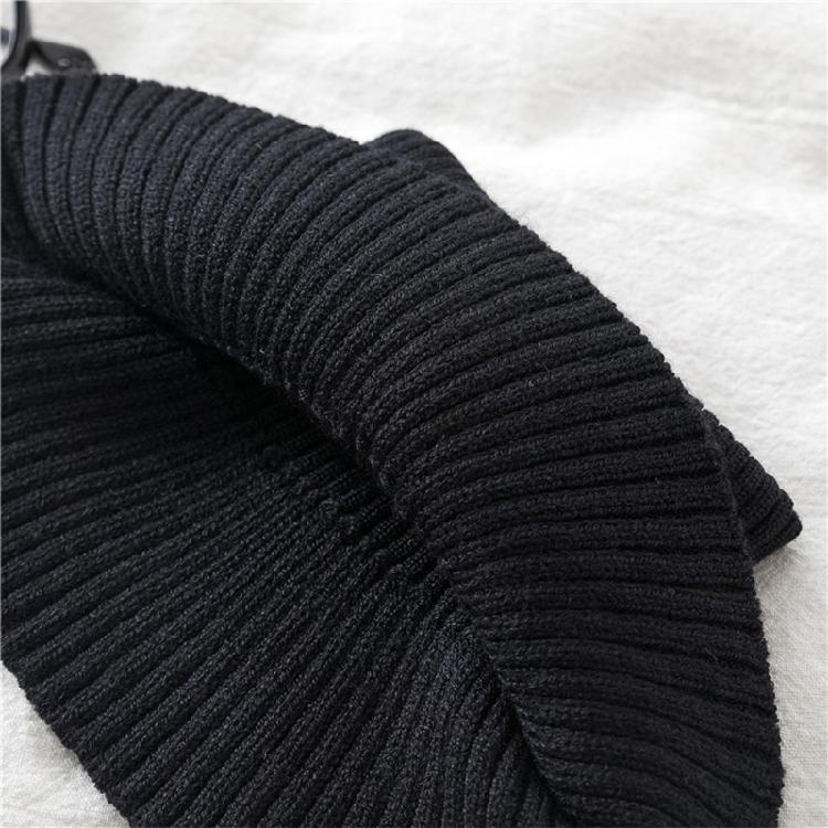 Elegant Knitted Winter Scarf Casual Office Neckerchief Travel Friendly Scarves for Outdoor Use