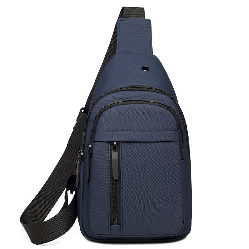 Trendy Fashion Versatile Multi-compartment Breast Bag Men's Business Commuter Messenger Bag Outdoor Sports and Leisure Shoulder Bag