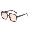 Fashion Pilot Sunglasses Women Vintage Double Bridges Yellow Lens Sunglasses Female Shades Lady UV400 Glasses Trendy