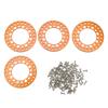 4Pcs 1.9in Wheel Outer Rings Rims Increase Stability CNC Machining Aluminum Alloy RC Wheel Outer Rings Rims for 1Celsius10 RC