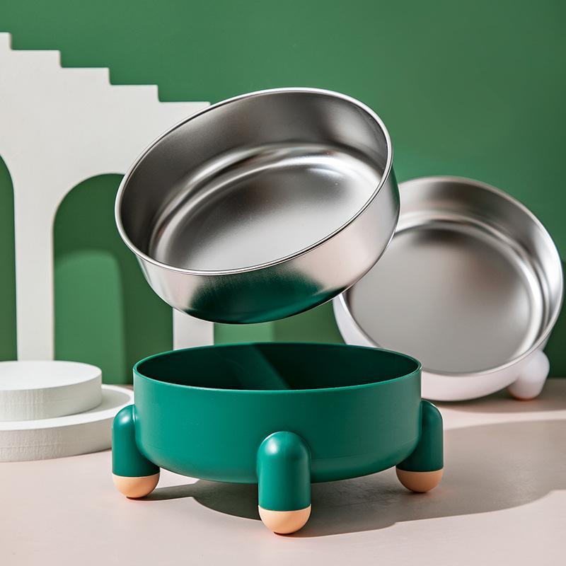 Katzennapf Hoher Fußhalsschutz Haustiernapf Edelstahl Hundenapf Hundefutternapf Hundenapf Heimtierbedarf Haustiernapf