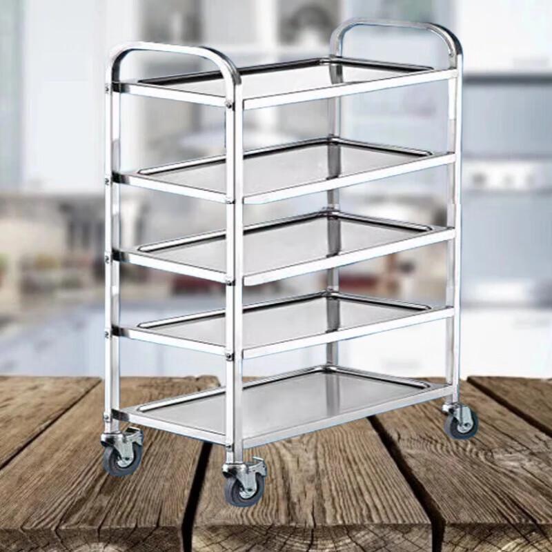 Commercial 5-Tier Kitchen Serving Trolley