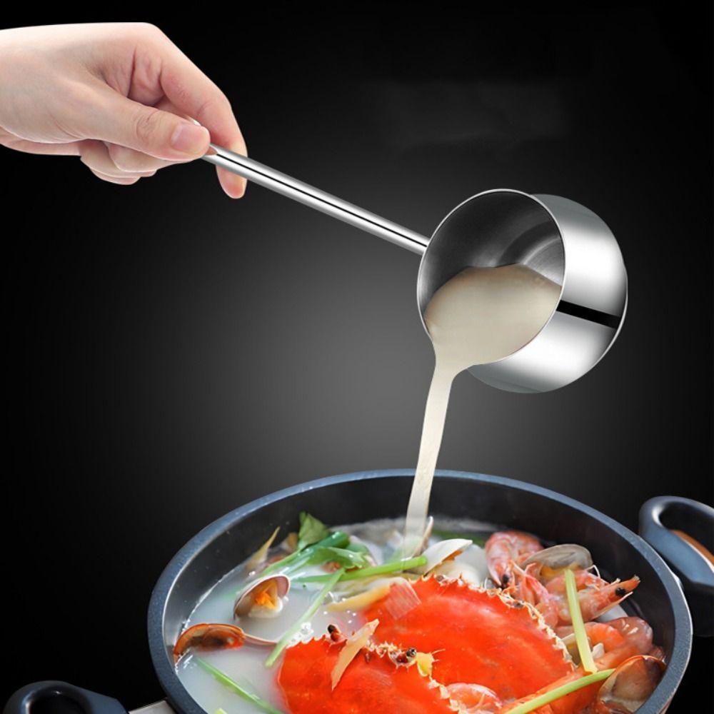 Thickened Oil Splashing Small Pot Special Flat Bottomed Pan Oil Pouring Spoon Kitchen
