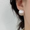 Brushed Metal Earrings  Exaggerated Ball Earrings  Design Earrings  Cool Style