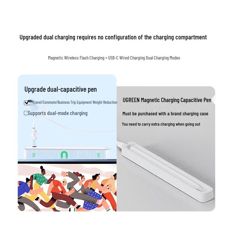 UGREEN iPad Stylus Pen with Magnetic & Type-C Dual Charging