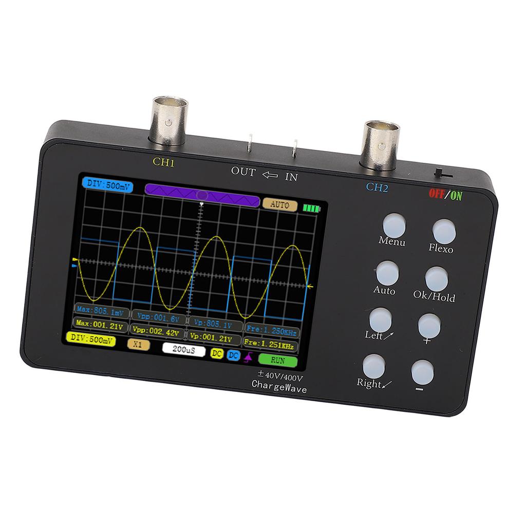 Digitales Oszilloskop, 2 Kanäle, 50 M Abtastrate, tragbares Handheld-Tablet-Oszilloskop
