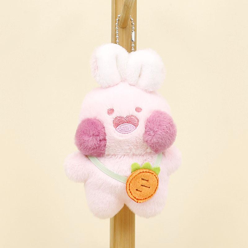 Adorable Plush Bunny Keychain Soft Stuffed Rabbit For Handbags And Backpacks