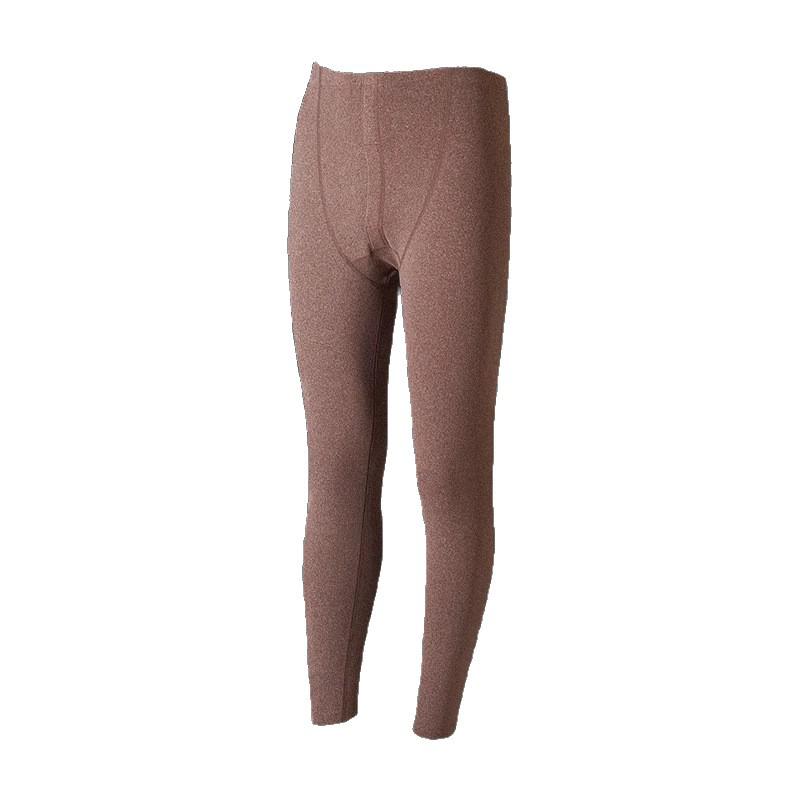 Men's Antibacterial Seamless Cashmere Silk Base Layer Pants for Autumn and Winter