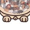 135-piece Morandi-colored Cat-shaped Puzzle with Cat Silhouette Frame Macaron Color Cut Cat Pieces Cat Puzzle Ornaments