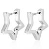 2 PZ Orecchini a Cerchio Quadrati Colore Oro Donna Uomo Acciaio Inossidabile Huggie Minimalista Punk Unisex Rock Orecchini Gioielli Piercing