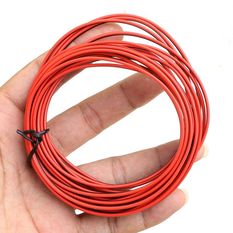 20 Meters Electrical Wire Tinned Copper PVC 22AWG Insulated Red Black Cable 2PIN for Single Color LED Strip Light Extension Wire