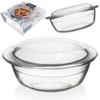 Glass ovenproof dish with lid 24x20x10 cm, 1.5 l