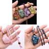 Natural Handcrafted Geometric Crystal Pendant Necklace With Energy Gemstones For Style