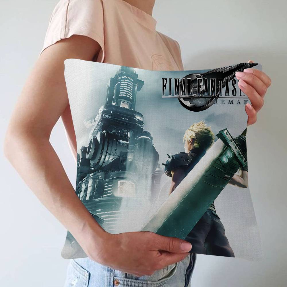 Videogames F-Final Fantasys Pillow Anime Pillow Sofa Bed Head Pillow Cover Cushion Cover 45X45 Cm Fashion