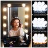 Touch-Control Stepless Dimming LED Vanity Lights with 10 Bulbs for Makeup, Cable Management, and Color Adjustment