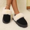 Fashion Women Fur Snow Lightweight Slippers Winter Fashion Home Plush Shoes Light Living Room Boots Popular European American Snow Boots