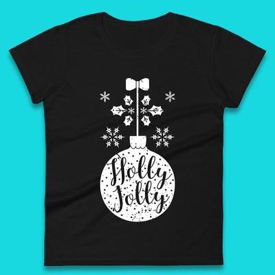 Holly Jolly Christmas Ornament Womens T Shirt Mens Tops Tees Unisex