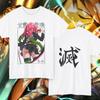 Mitsuri Kanroji Tshirt Demon Slayer Anime Tee Kanji Destroy Print Summer Unisexs And Unisexs Loose Tshirt Top