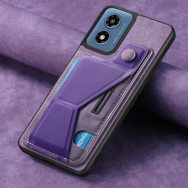 Portacarte in Pelle Capa per Motorola Moto G56 G85 G55 G45 G05 E15 S50 Edge 60 Fusion Edge50 Pro 50 Neo 5G Bumper Cover Posteriore