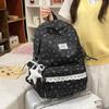 Schoolbag lace college style fresh schoolbag girl Korean backpack ins niche high value junior high school backpack