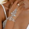 Luxus Strass Fingerarmband: Nachtclub-Mode Damen Diamant Handkette