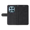 For Xiaomi Redmi Note 14 Pro 4G Wallet Case Leather Phone Cover Stand with Curved Line Design