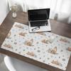Modern Desk Mat for Remote Work Forest Animals Pattern 120x60 cm
