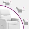 Recliner Chair White Artificial Leather
