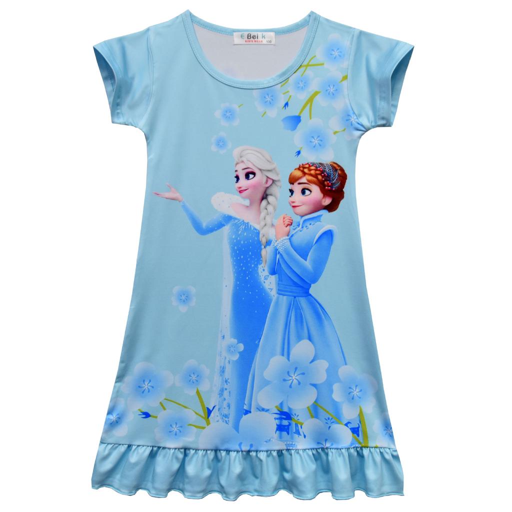 Girls Dress, Frozen, Elsa, Children'S Loungewear Pajamas Pajamas Skirt 3111