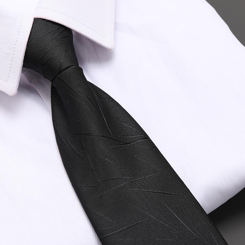 No Black Zipper Men'S Professional Dress Tie Business Casual Wedding Groom Korean Version Of A Pull Tie