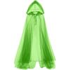 Creative Gift With Oversized Hood Halloween Hooded Cloak Lace-Up Vintage Overcoats Black Color Cosplay Costume