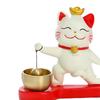 Lucky Cat Door Bell Chime Cute Doorbell Hanging Ornament for Business Entrance Coffee Shop Simple