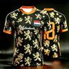 2026 Estate Nuova Maglia da Calcio Olandese Uomo T-shirt da Calcio Sportiva Fan Moda Stampa Casual Traspirante Donna Magliette Traspiranti