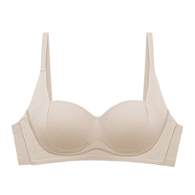 Traceless underwear women's small breasts gather and show big new breasts, anti-sagging, no steel ring bra