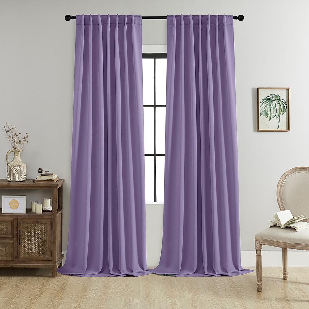 Blackout Curtain Rod Bag Dark Loop Rod Curtain